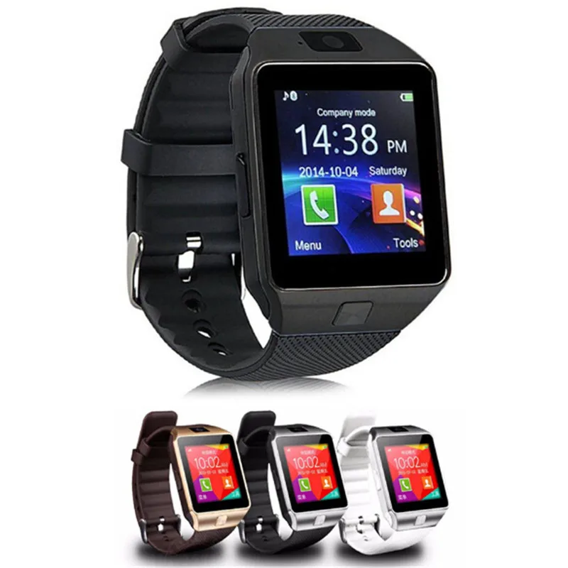 Bluetooth Смарт часы DZ09 с камерой Facebook Whatsapp Twitter Синхронизация SMS Smartwatch поддержка SIM TF карты для IOS Android