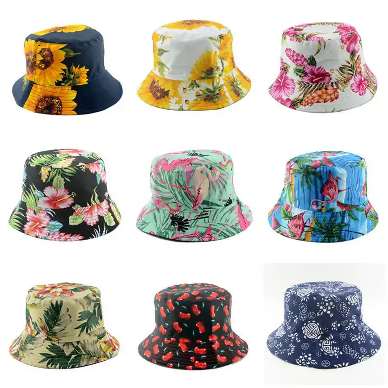 floral floppy hat