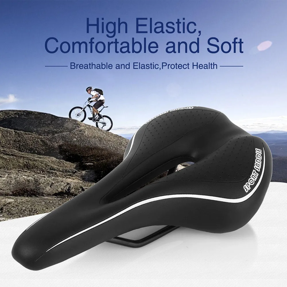 

Bicycle Seat Cycling Saddle MTB Cushion Sponge Soft Cycling Saddle Wide Bicycle Seat Thicken Bike Saddle Front Seat Mat 2019 Hot