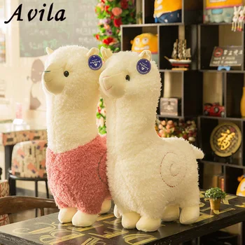 

Lovely 38cm White Alpaca Llama Plush Toy Doll Animal Stuffed Animal Dolls Japanese Soft Plush Alpacasso For Kids Birthday Gifts