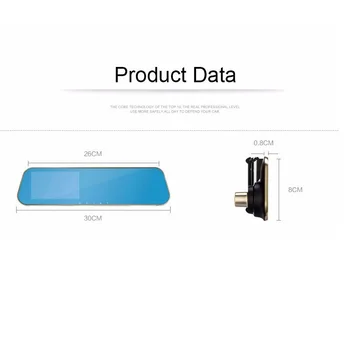 

XST Full HD 1080P 4.3 inch DVR Dash Camera Car DVR Mirror Rearview Dual Lens Dash Cam Digital Auto DVR Registrator Camcorder