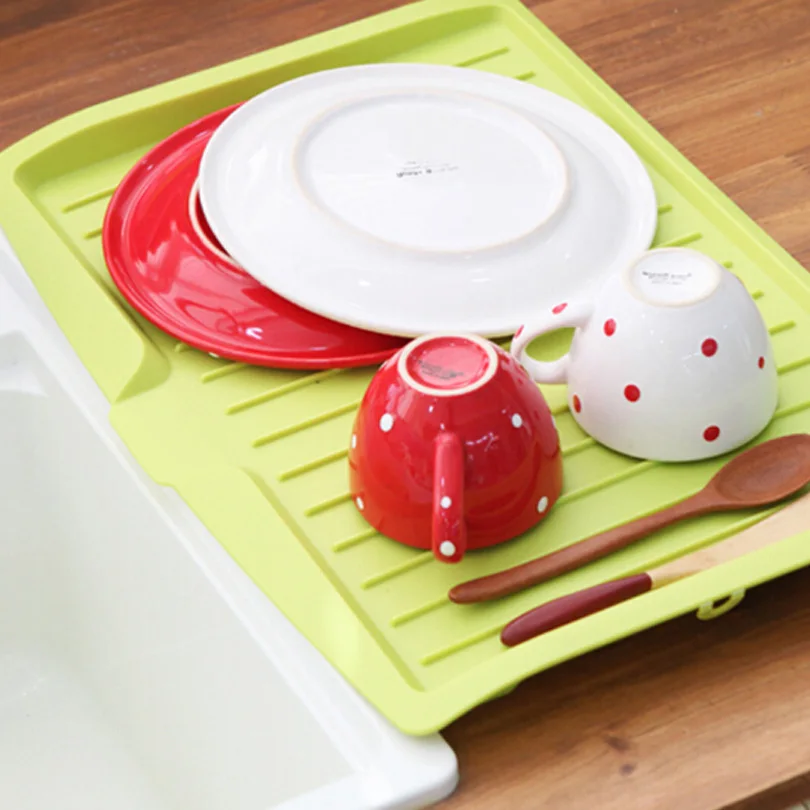 Huiyi-Home-Plastic-Large-Sink-Dish-Drainer-Vegetable-Fruit-Drying-Rack-Washing-Holder-Organizer-Tray-For (3)