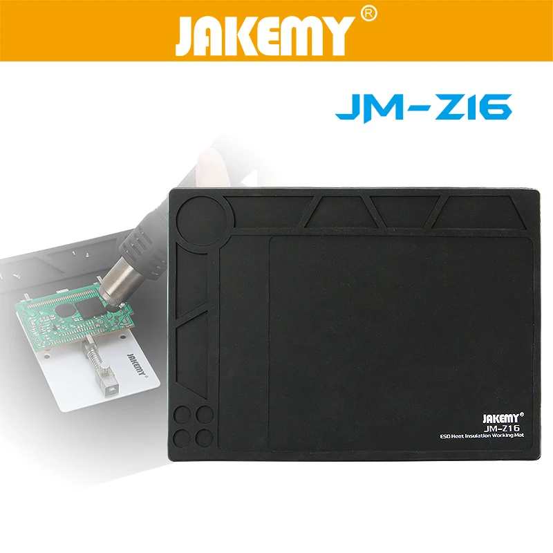 

JAKEMY JM-Z16 ESD Heat Insulation Working Mat BGA Soldering Station Repair Insulation Pad Insulator Pad For Electronic