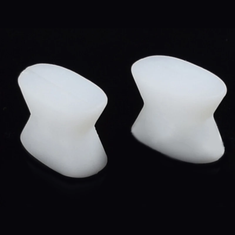 2Pcs Silicone Foot Finger Toe Separator Adjuster Hallux Valgus Pedicure Corrector Feet Care Bunion Bone Thumb Valgus Protector