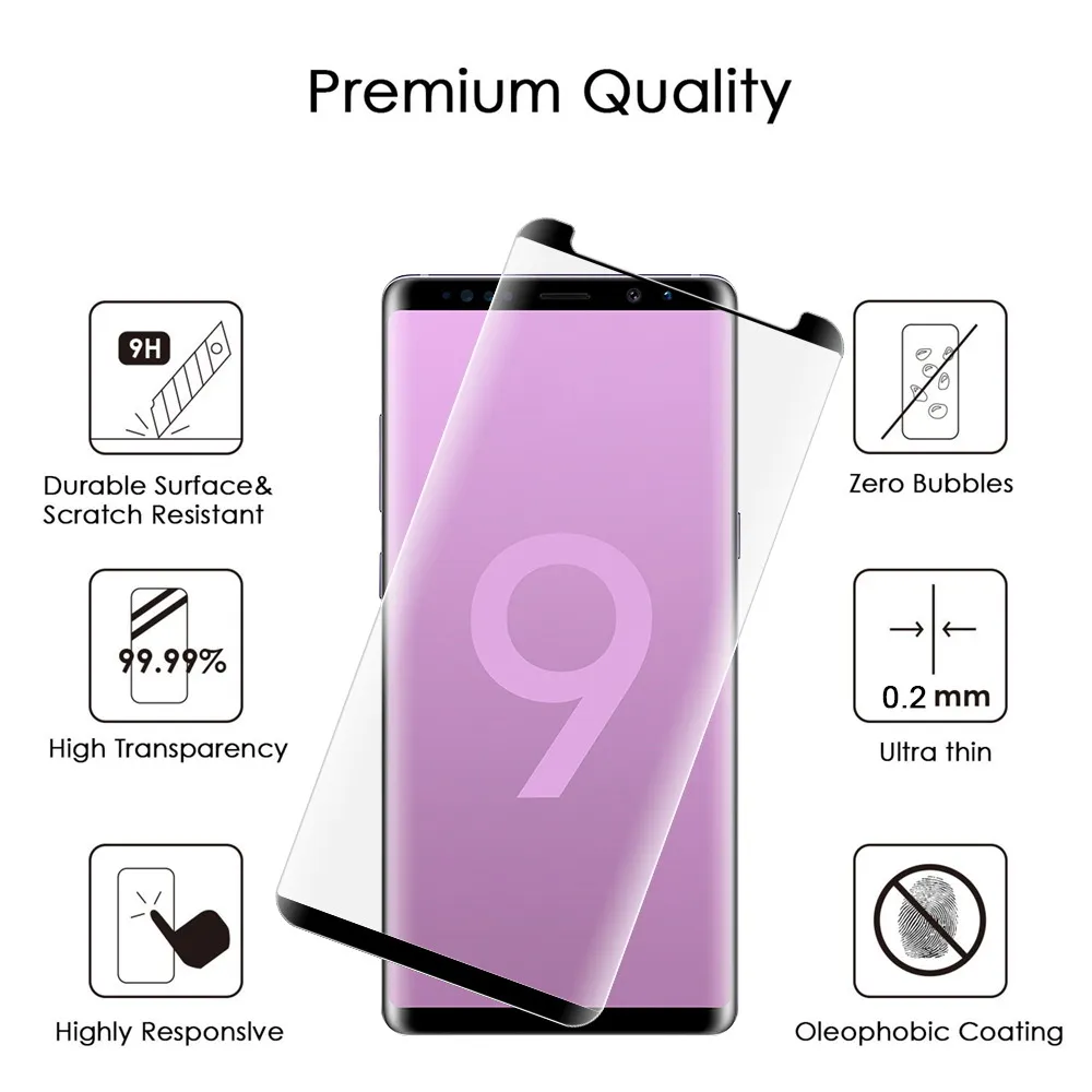 3D Screen Protector On for Samsung Galaxy S8 9 Plus Note8 Note9 Tempered Glass Protective Film for S10 lite S10plus S6 S7 edge (6)