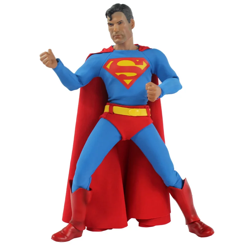 32cm DC Comic Superman Action Figure Anime Doll Toy Collectible Anime Cartoon Movies Model Toys for