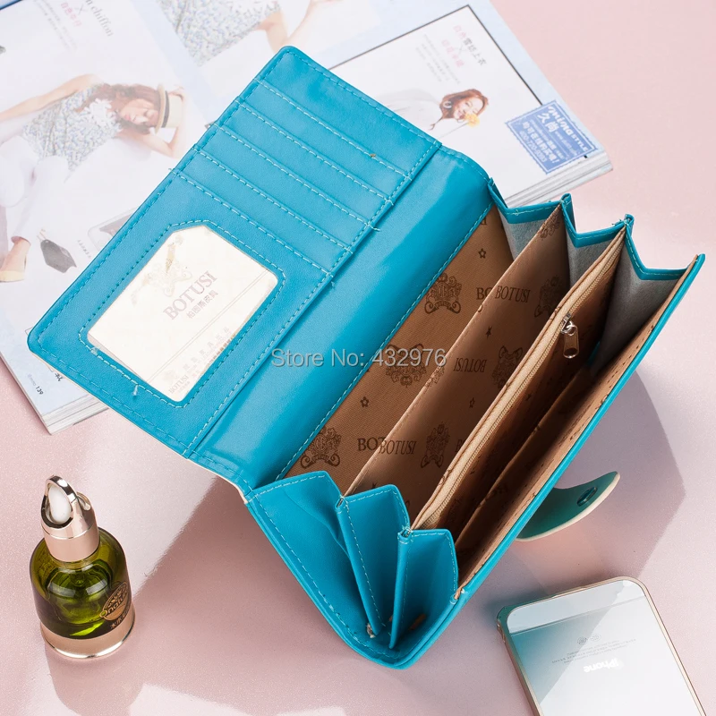 New Women Wallets Soft PU Leather Cute Cats Hasp Lady Purses Wallet Cards ID Holder Moneybags Women Long Clutch Coin Purse Burse
