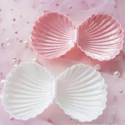 Романтический Shell Форма прекрасный свадебный коробочка для обручального кольца Цепочки и ожерелья браслет ювелирных изделий Дисплей