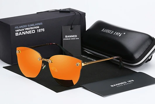 HD поляризационные солнцезащитные очки крутые летние модные брендовые новые женские высококачественные дизайнерские УФ солнцезащитные очки oculos de sol Дамские солнцезащитные очки - Цвет линз: orange