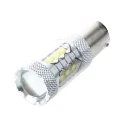 80 Вт 1156 BA15S 16 * OSRAM светодиодный автомобилей Хвост Включите резервного копирования Обратный лампа накаливания белый