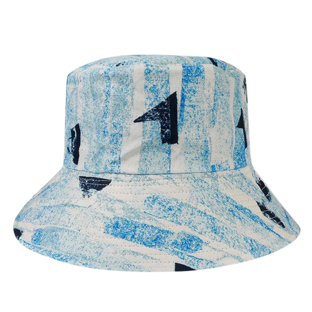 JAYCOSIN Для женщин шляпа для рыбалки Кепки s пляжные путешествия альпинизм солнцезащитный крем печати солнца Кепки Для женщин складной ведро шляпа May9 - Цвет: BU