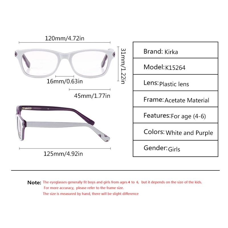 Children Glasses Kids Eyewear Frames Eyeglasses Child Small Frame Acetate Glasses For Girls Flexible Kids Glasses