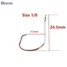 100 шт. Mizugiwa круг крюк осьминог джиг большой Крючки 1/0 2/0 Рыбалка Крючки серебро Цвет шип Tech Рыбалка бас карп PESCA крючок