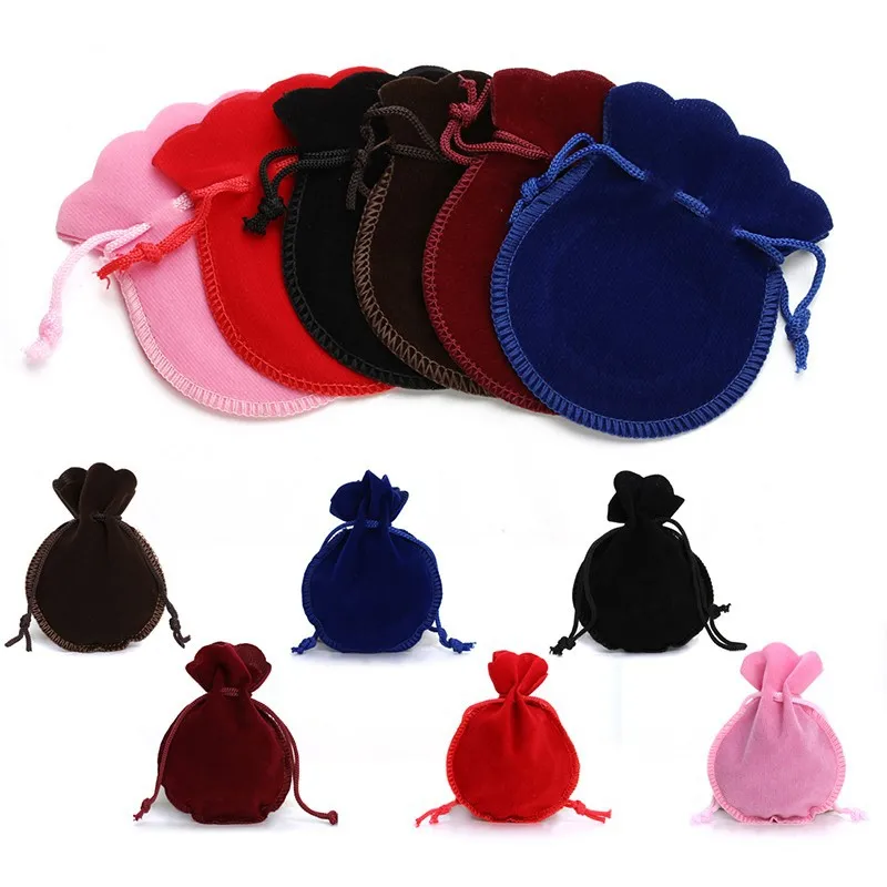 

10PCS 7x9cm Jewelry Wedding Gift Pouch Calabash Packing Drawstring Velvet Sachet Bags for Party Bead Container Storage Pouches