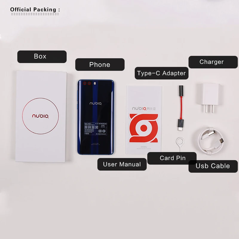 Шток zte Nubia Z17 MINI S 5 2 ''Snapdragon 653 Восьмиядерный мобильный телефон двойная