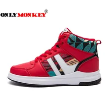 ONLYMONKEY/Размеры 35-44, мужские Прогулочные кроссовки, дизайн, унисекс, высокие удобные кроссовки для девочек, нескользящая прочная спортивная обувь
