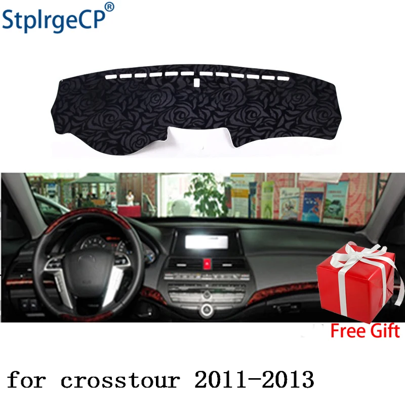 

Rose Pattern Non-slip Car Dashboard Cover Dash Mat Pad DashMat ANti-UV Car Sticker for Honda crosstour 2011-2013 Car Styling