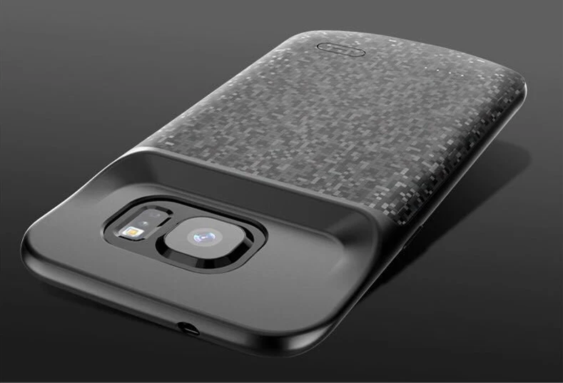 S7 зарядное устройство чехол для samsung Galaxy S7 Silm Силиконовый противоударный Аккумулятор Чехол для samsung S7 Edge зарядное устройство задняя крышка