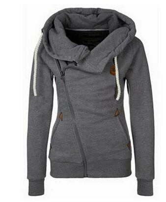 New Fashion jacket Solid Women Hoodies Sweatshirts Women Zipper Design Women Sweat Shirt Pullover Hoodie Slim woman Top Coat