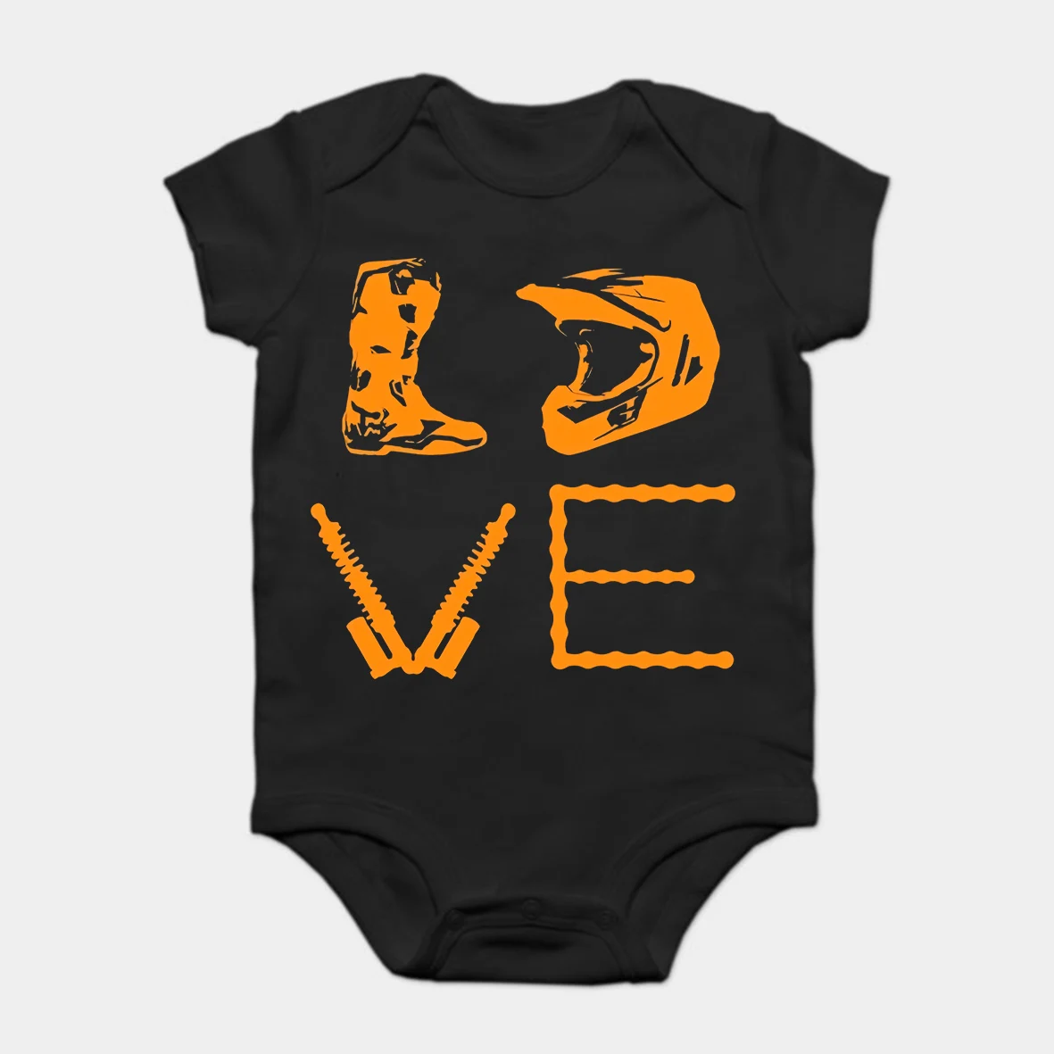 

Baby Onesie Baby Bodysuits kid t shirt Printed Cotton Short-Sleeve Dirt Bike Love Mx Motocross
