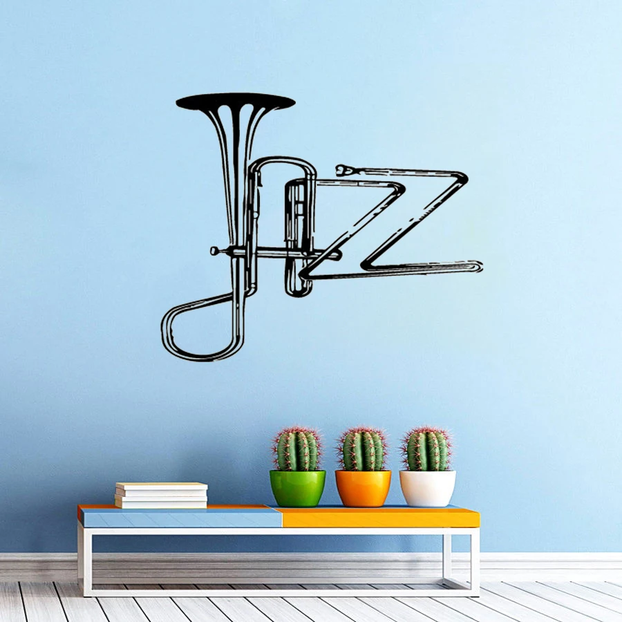 Instrument Tool Wall Sticker Jazz Saxophone Wall Decal ...