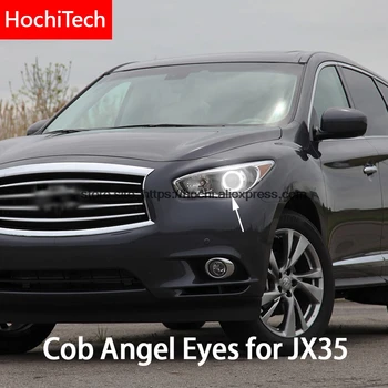 

For nissan Infiniti JX35 2011 2013 COB Led day Light White Halo Cob Led Angel Eyes Ring Error Free Ultra bright