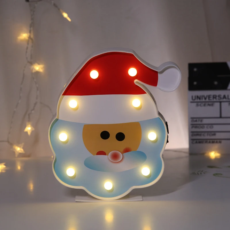 Novelty Flamingo Christmas decorative Led lights Modelling String Decoration Wall Hanging Creative 3d Blue Table Lamps