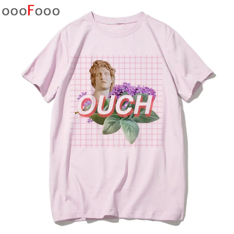 Футболка vaporwave топы в стиле Харадзюку футболка с грустной девушкой ретро аниме