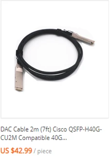 5 м(16 футов) совместимый для Cisco QSFP-H40G-CU3M 40G QSFP+ пассивный прямой прикрепить медный кабель