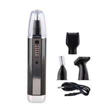 KEMEI 4 в 1 мужской набор для ухода перезаряжаемый Электрический Борода Волосы триммер Бритва для носа, для брови хлебопечный триммер