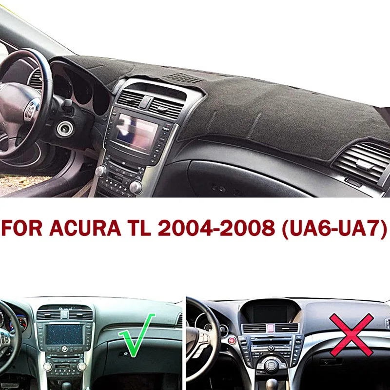 Водонепроницаемый автомобильный коврик для приборной панели Накладка для левого привода для Acura TL 2004-2008 UA6-UA7 третьего поколения