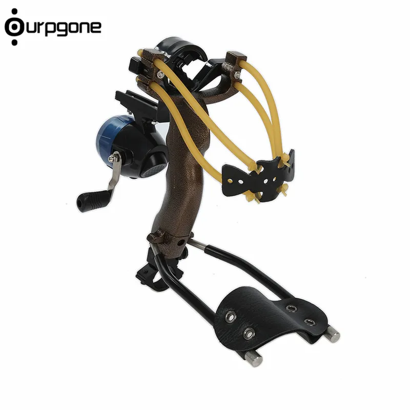 

Ourpgone Adult Powerful Target Shooting Slingshot with Folding Wrist Catapult Professional Hunter Hunting Fishing Sling Shot