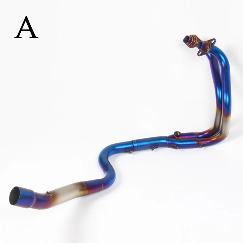 2 Color Available Exhaust Muffler Connection Link Pipe For Kawasaki Ninja 250/300 Z250/300 - - Racext 16