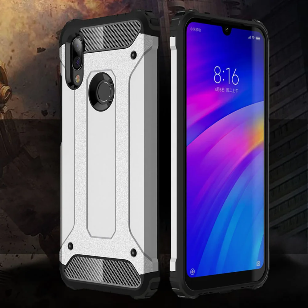 

Shockproof Armor Coque Cover 6.26For Xiaomi Redmi 7 Case For Xiaomi Redmi 7 Y3 Redmi7 RedmiY3 Phone Back Coque Cover Case