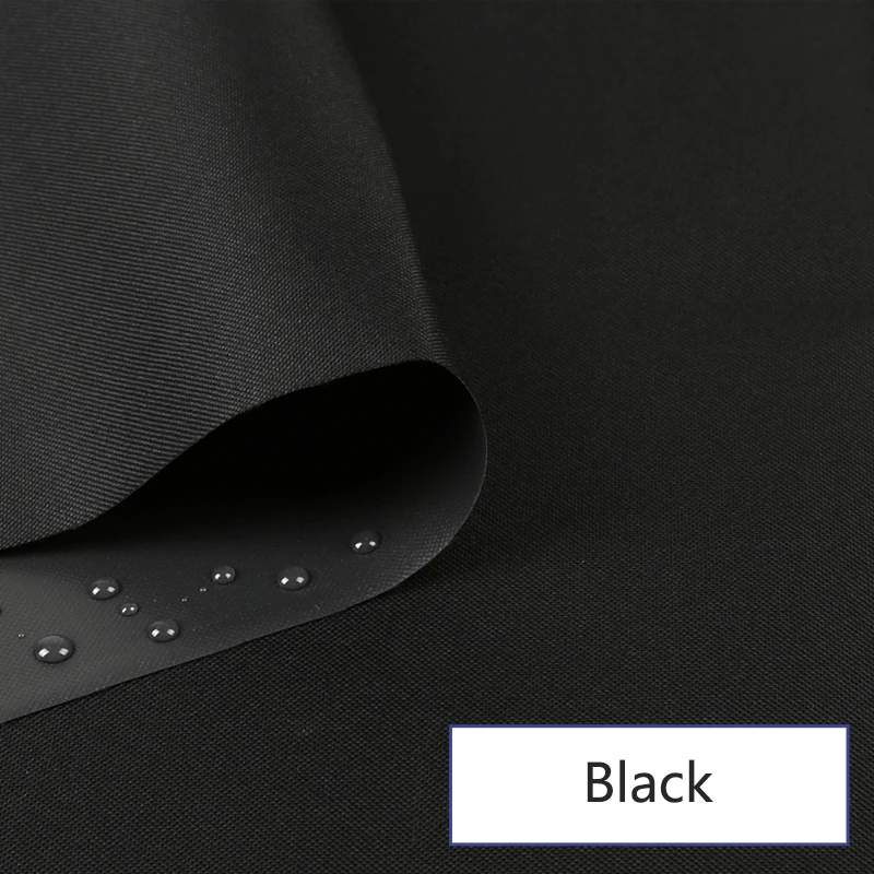 Meetee 50*150 см водонепроницаемая ткань толщиной 0,42 мм Ткань Оксфорд DIY наружная Непромокаемая ткань навес холст ручная швейная ткань BD547 - Цвет: Black
