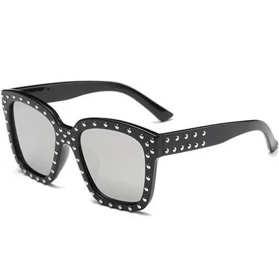 Beautyeye новые алмазные очки детские солнцезащитные очки детские очки для мальчиков и девочек уличные украшения Oculos De Sol - Цвет линз: Серебристый