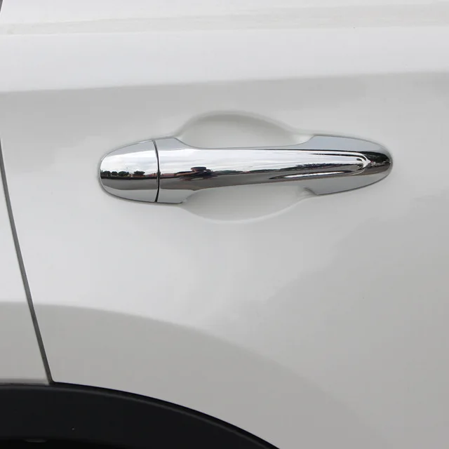 Для Toyota Rav4 2013- ABS Chrome дверные ручки Кепки поймать литьевая гарнитура наложения накладка покрышка укладки аксессуары 8 шт