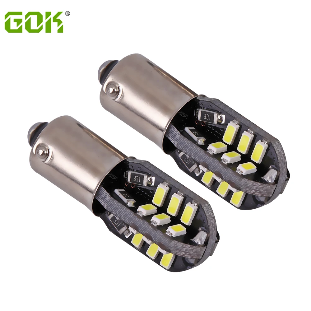 Автомобильные светодиодные лампы BA9S canbus T4W W5W Canbus 24led 3014 smd BAX9S 6 шт./лот бесплатная