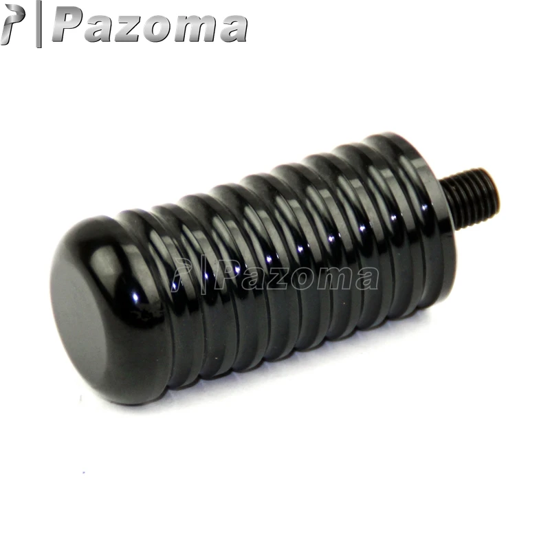 PAZOMA 8mm Bolt CNC Aluminum Black O-ring Ribbed Shifter Peg for Harley 883R 883L 48 Sportster Rough Crafts | Автомобили и