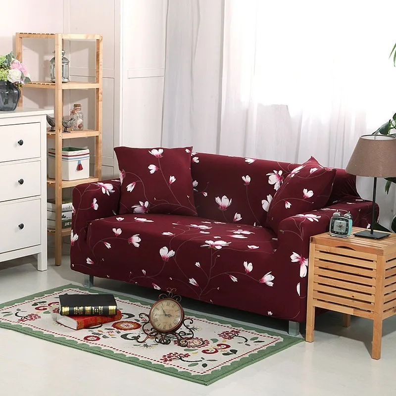 Современный элегантный диван-кровать Эластичный полиэстер диван Чехол для кресла протектор мебели Гостиная украшения дома 1/2/3/4 местный - Цвет: Model 8