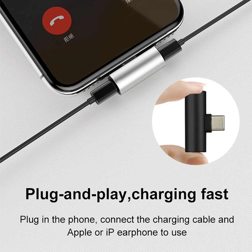 Connector Splitter Charger USB c adapter Audio Charging Cable Headphone Adapter Jack to Earphone AUX Cable Connector Splitter Charger USB c adapter Audio Charging Cable Headphone Adapter Jack to Earphone AUX Cable