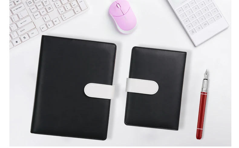 

Harphia business planner with ring A5 A6 Refillable Spiral Loose Leaf agenda Notebook Travel Journal mini calculator in