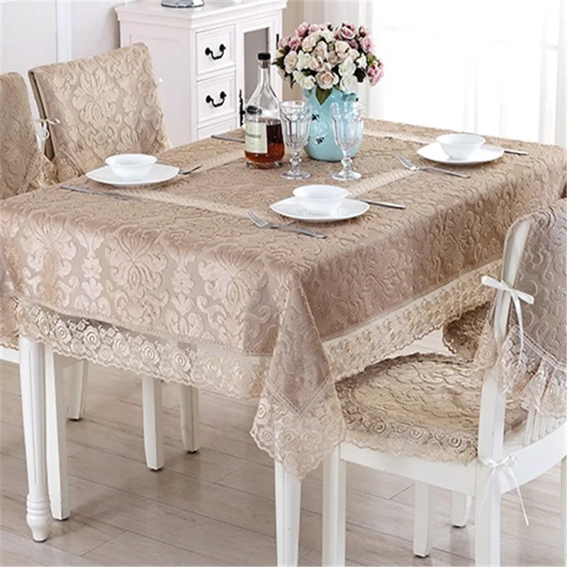 2018 New Arrival Plush Table Cloth European Style Flower Dining
