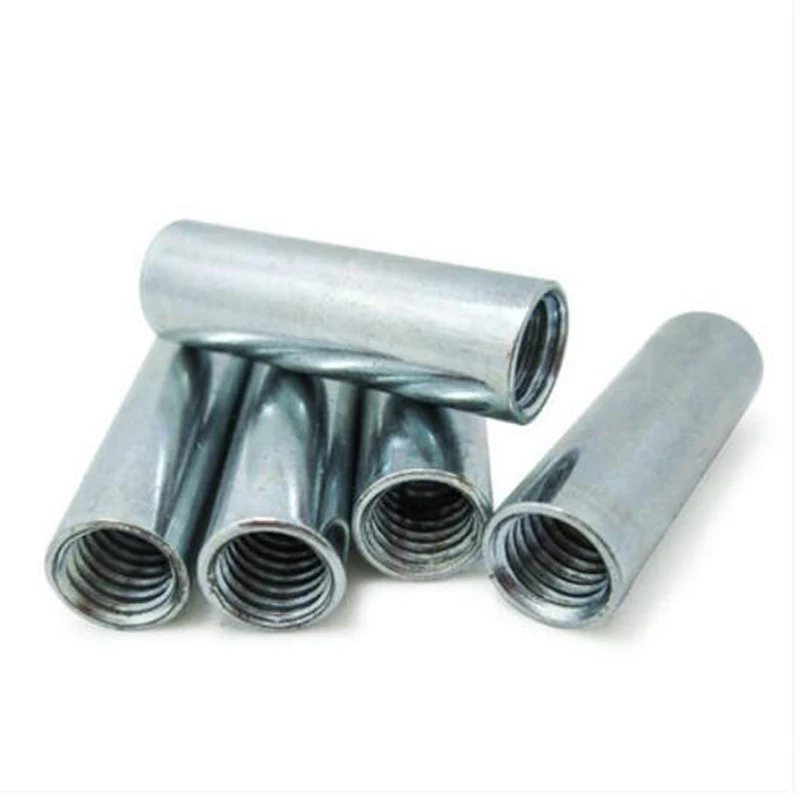 

5PCS-M10*34 Galvanized Screw Connection Nut High Quality/ Extended Round Connector Nut