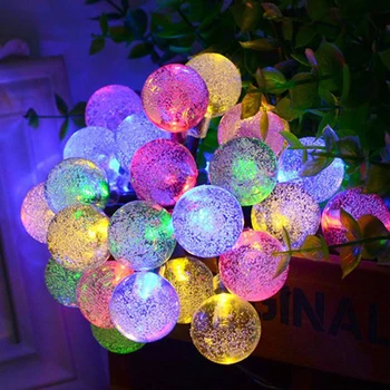 

Crystal Bubble Ball Led String Lights 1M/2M 10/20led Waterproof Holiday Christmas Wedding Party Outdoor Fairy Light Lamp