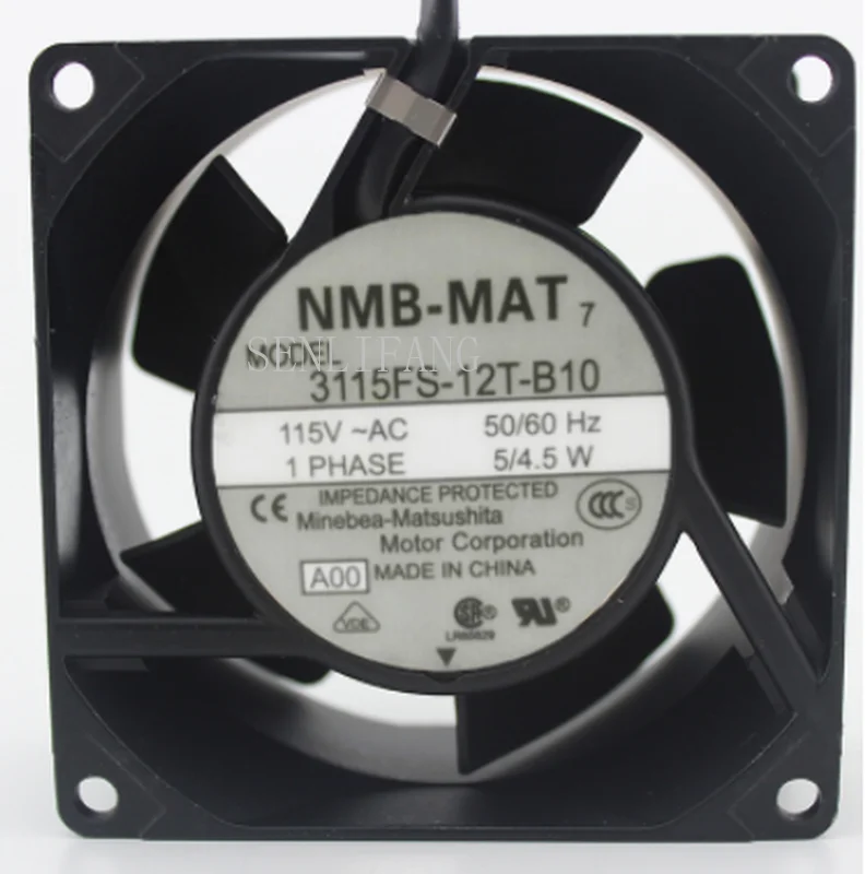 Бесплатная доставка Новый NMB-MAT Minebea 3115FS-12T-B10 8038 110V 8 см малошумный вентилятор охлаждения