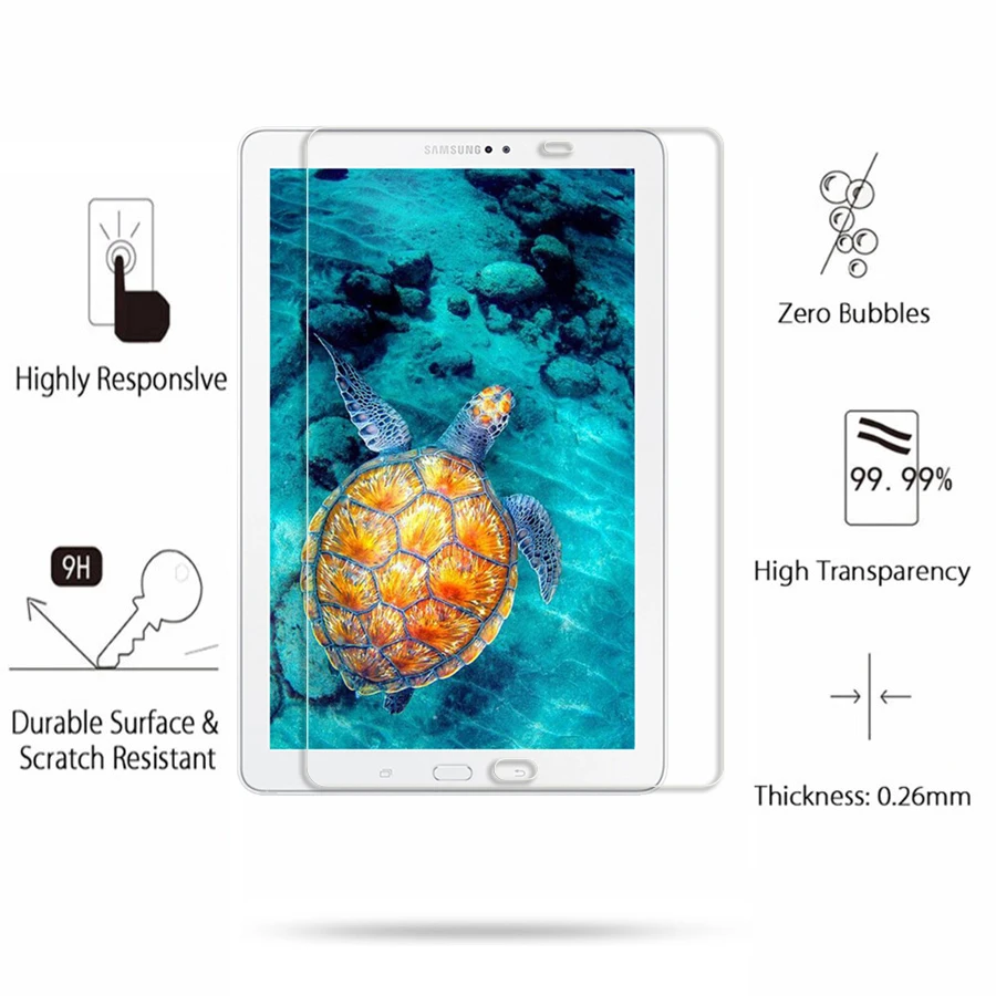 

For Samsung Galaxy Tab A 10.1 A6 2016 T580 T585 10.1 Inch Tablet PC LCD Thin Guard Film Tempered Glass HD Clear Screen Protector