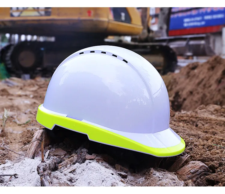 Safety Helmet Fluorescent Hard Hat Construction Protective Helmets Work Cap Breathable Labor Engineering Power Rescue Helmet (10)