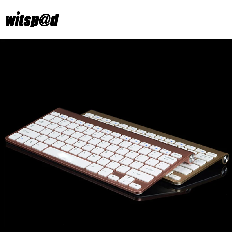 

Witsp@d Ultra Slim Wireless Keyboard for iPhone USB keyboard Wireless For Xiao mi Cell Phone 2.4G Desktop Keyboards