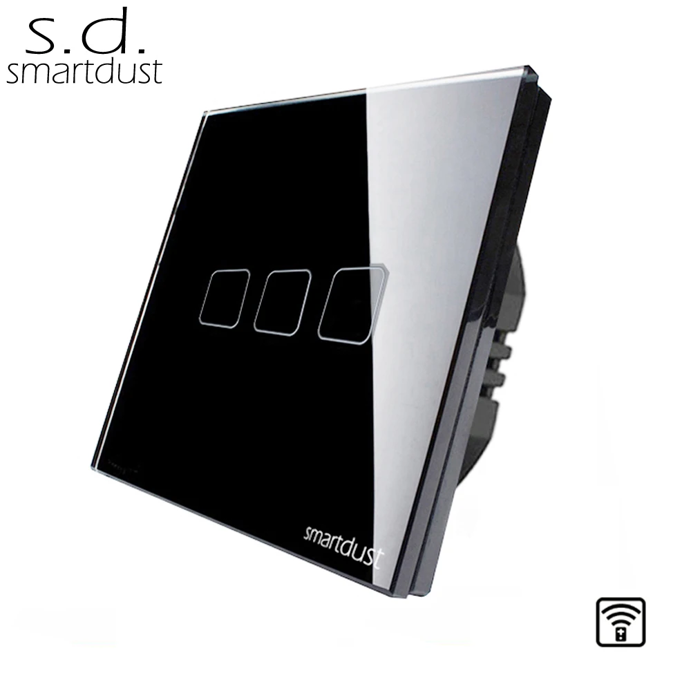 

Smartdust EU Standard Smart Home Switch, Compatible Broadlink RM Pro EV 1527 RF Switch Electric Light Touch Switch